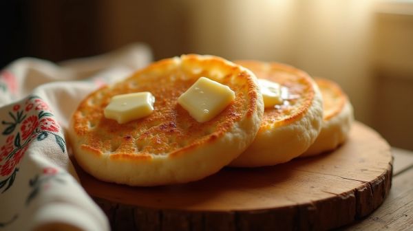 Révélation d'une recette de crumpets anglais moelleux